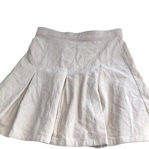 Sky & Sparrow Corduroy Tan Pleated Mini Skirt Women's Size M Retro Y2K Vibe NWT